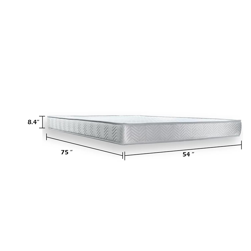Lape Full Mattress- 3 Layer Gel Memory Foam- Motion Isolation- Gray 6 Inch