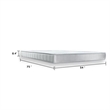 Lape Full Mattress- 3 Layer Gel Memory Foam- Motion Isolation- Gray 6 Inch
