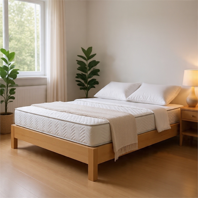 Lape Full Mattress- 3 Layer Gel Memory Foam- Motion Isolation- Gray 6 Inch