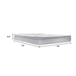 Dolly Euro Top Full Mattress- Smartfoam Fill- Bonnel Springs- White 9 Inch