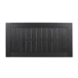 Outdoor Dining Table- Slatted Rectangular Top- Sandblasted Gray 69 Inch