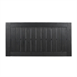 Outdoor Dining Table- Slatted Rectangular Top- Sandblasted Gray 69 Inch