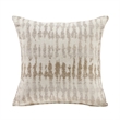 Zoya Sofa w 2 Pillows- Track Arms- Foam Fill Taupe Chenille 83 Inch