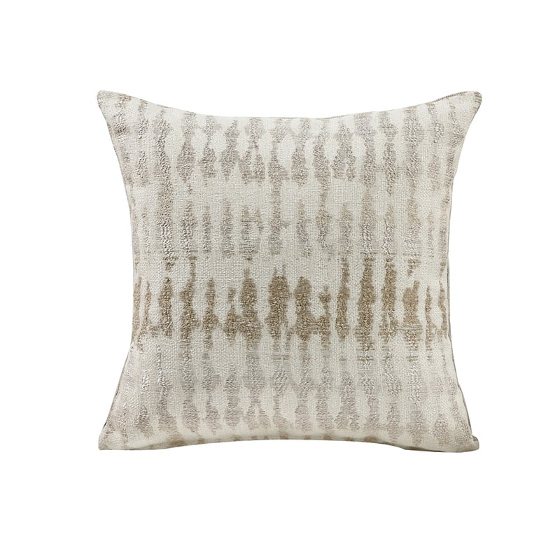 Zoya Accent Chair- Track Arms- Foam Fill Box Cushions- Taupe Chenille