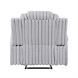 Phil Tab-Pull Recliner Chair with Cup Holders- Light Gray Corduroy