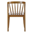 Mitch Windsor-Style Dining Chairs- Set of 2- Rubberwood- Beige Seat
