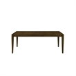 Andre Dining Table with Self-Storing Extension Leaf- Brown Wood- 63-91 Inch