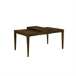 Andre Dining Table with Self-Storing Extension Leaf- Brown Wood- 63-91 Inch