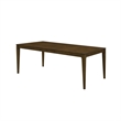 Andre Dining Table with Self-Storing Extension Leaf- Brown Wood- 63-91 Inch