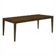 Andre Dining Table with Self-Storing Extension Leaf- Brown Wood- 63-91 Inch