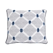 Marie Loveseat- Reversible Cushions- 4 Accent Pillows- Blue Chenille