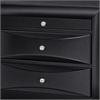 Queen Bedroom Set- Upholstered Design- Black- 2 Piece Set with Nightstand