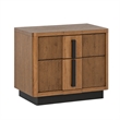 King Bedroom Set- Brown and Black- 3 Piece Set with 2 Nightstands