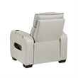 Fiya Power Reclining LED Chair- USB and Cup Holders- Taupe Faux Leather