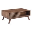 Dolly Mid-Century Lift Top Coffee Table- Hidden Storage- Walnut MDF 39 Inch