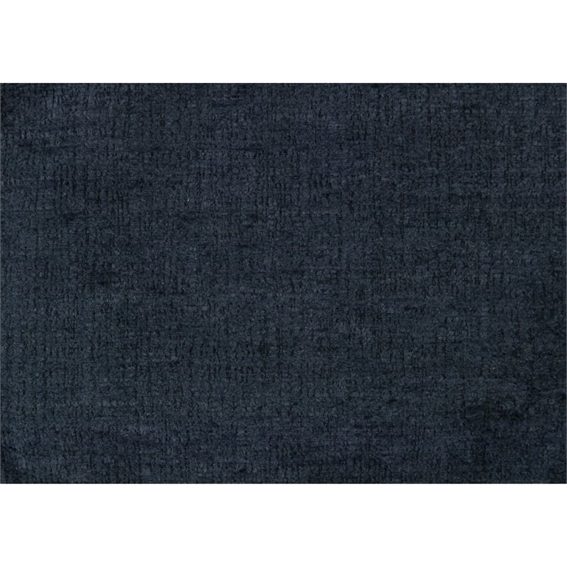 Elon 3-Seater Sofa with Black Feet- Rolled Arms- Blue Chenille- 81 Inch