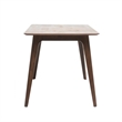 Tyler Modern Dining Table- Slayed Solid Wood Legs- Walnut Brown 47 Inch