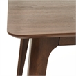 Tyler Modern Dining Table- Slayed Solid Wood Legs- Walnut Brown 47 Inch