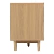 TV Media Cabinet- 2 Rattan Doors- 3 Drawers- 1 Shelf- Natural Brown 77 Inch