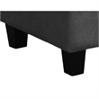 Kyna Sectional Sofa with Storage Ottoman- Throw Pillows- Gray Fabric