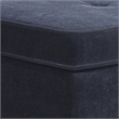 Kyna Sectional Sofa with Storage Ottoman- Throw Pillows- Black Fabric