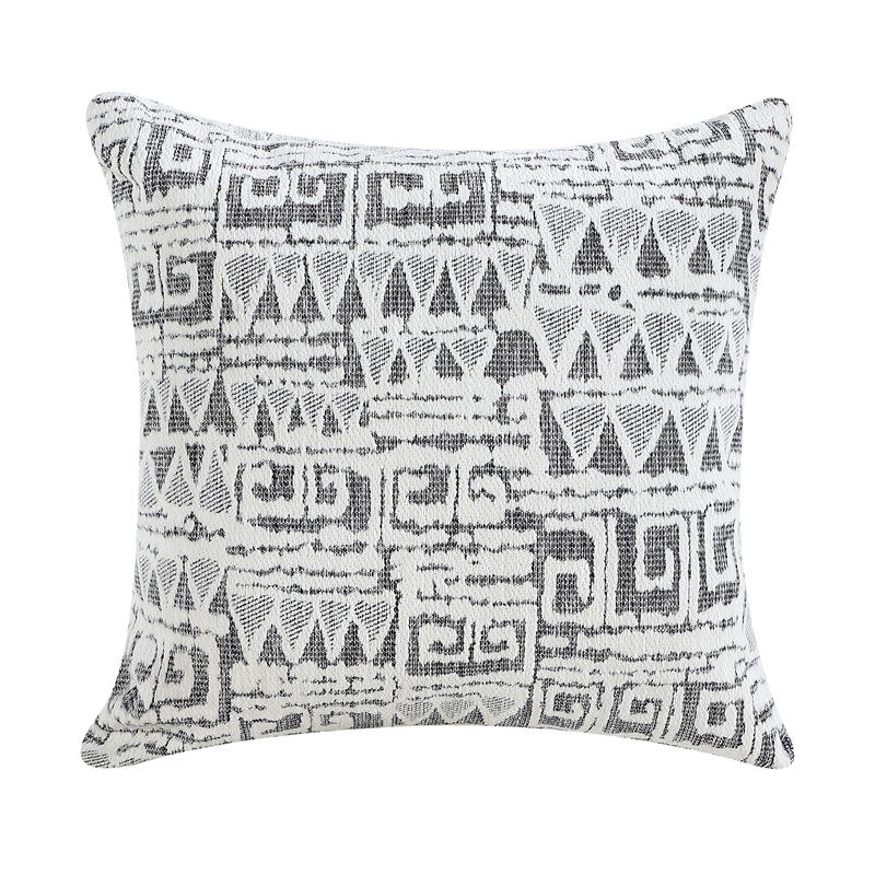 Pinto Sofa with Nailhead Trim and 2 Accent Pillows- Gray Microfiber