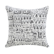 Pinto Sofa with Nailhead Trim and 2 Accent Pillows- Gray Microfiber