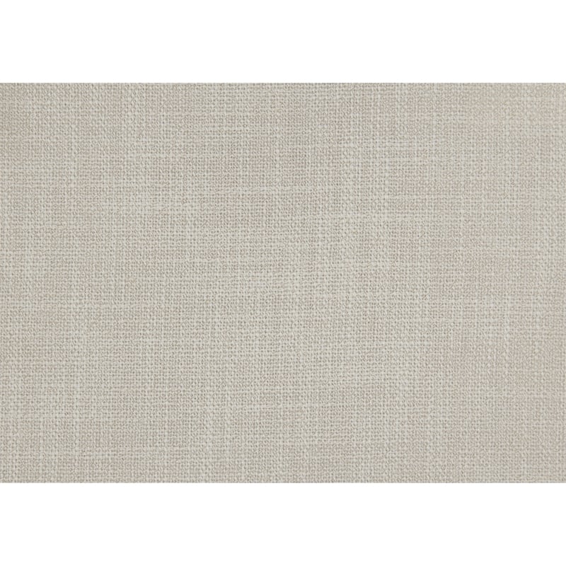 Swan Loveseat- Natural Brown Wood Frame- Beige Polyester- 59 Inch