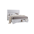 King Bedroom Set- White- 5pc w 2 Nightstands- Dresser- Chest