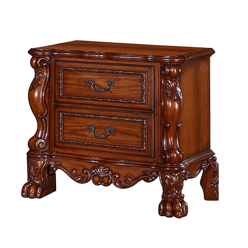 Queen Bedroom Set- Sleigh Design- Black Brown- 4pc w 2 Nightstands- Dresser
