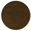 Andre Round Counter-Height Table with Open Shelf Base- Brown Wood- 48 Inch