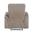 Meloni Reclining Chair with Pull-Hand Mechanism- Taupe Microfiber