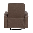Meloni Reclining Chair with Pull-Hand Mechanism- Brown Microfiber