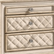 King Bedroom Set- Upholstered Design- Beige Brown- 3pc w 2 Nightstands
