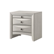 Queen Bedroom Set- Antique White Zinc- 5pc w 2 Nightstands- Dresser