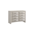 Queen Bedroom Set- Antique White Zinc- 5pc w 2 Nightstands- Dresser