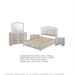 Queen Bedroom Set- Antique White Zinc- 5pc w 2 Nightstands- Dresser