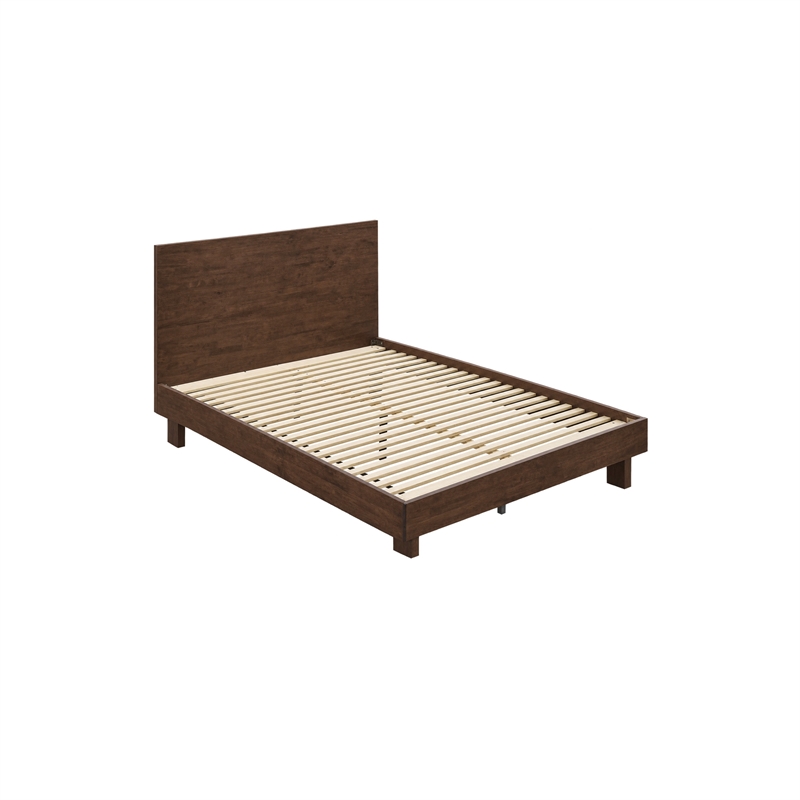 Queen Bedroom Set- Brown- 2 Piece Set with Nightstand