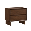 Queen Bedroom Set- Brown- 2 Piece Set with Nightstand
