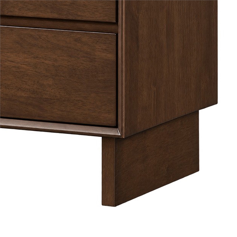 Queen Bedroom Set- Brown- 2 Piece Set with Nightstand