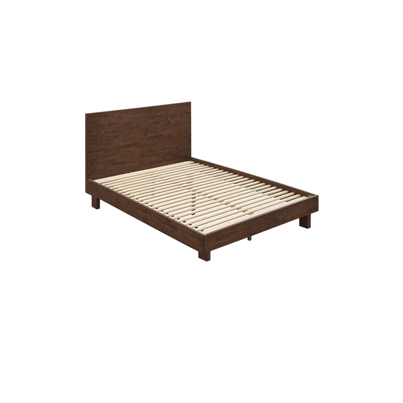 Queen Bedroom Set- Brown- 3 Piece Set with 2 Nightstands