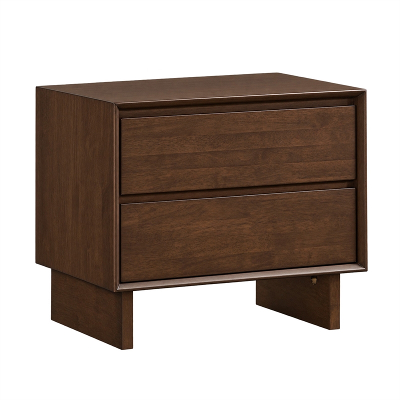 Queen Bedroom Set- Brown- 3 Piece Set with 2 Nightstands