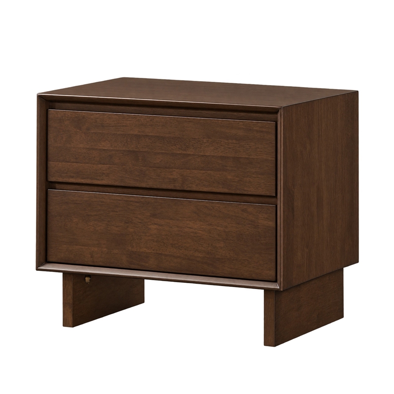 Queen Bedroom Set- Brown- 3 Piece Set with 2 Nightstands