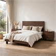 Queen Bedroom Set- Brown- 3 Piece Set with 2 Nightstands