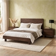 Queen Bedroom Set- Brown- 3 Piece Set with 2 Nightstands