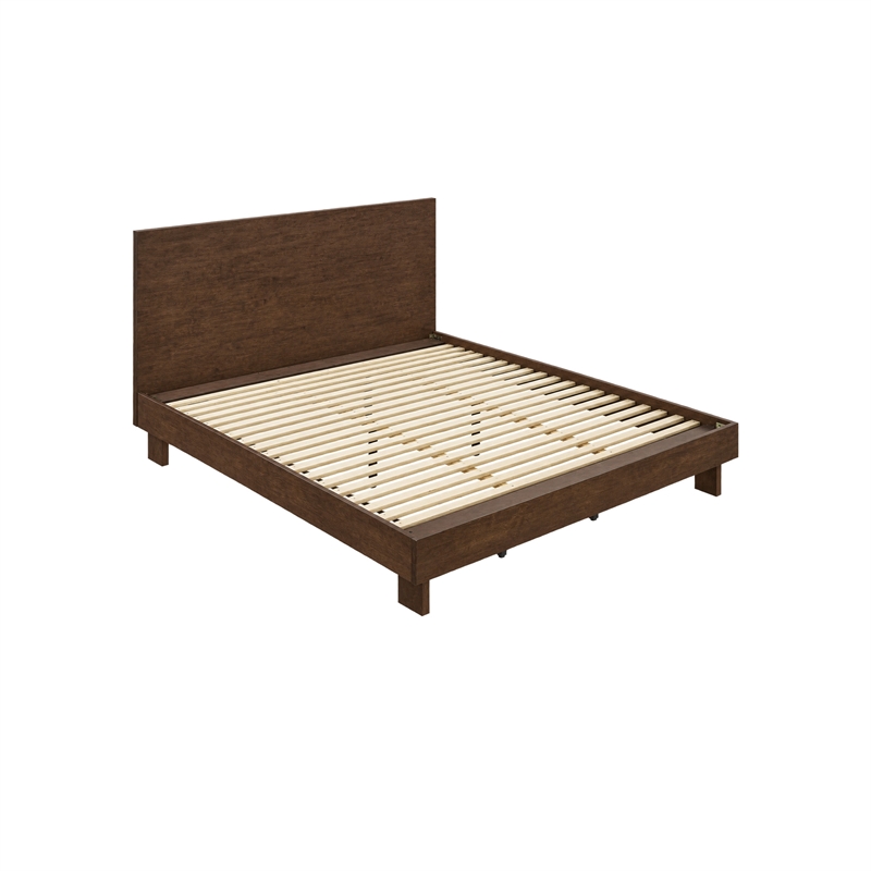 King Bedroom Set- Brown- 2 Piece Set with Nightstand