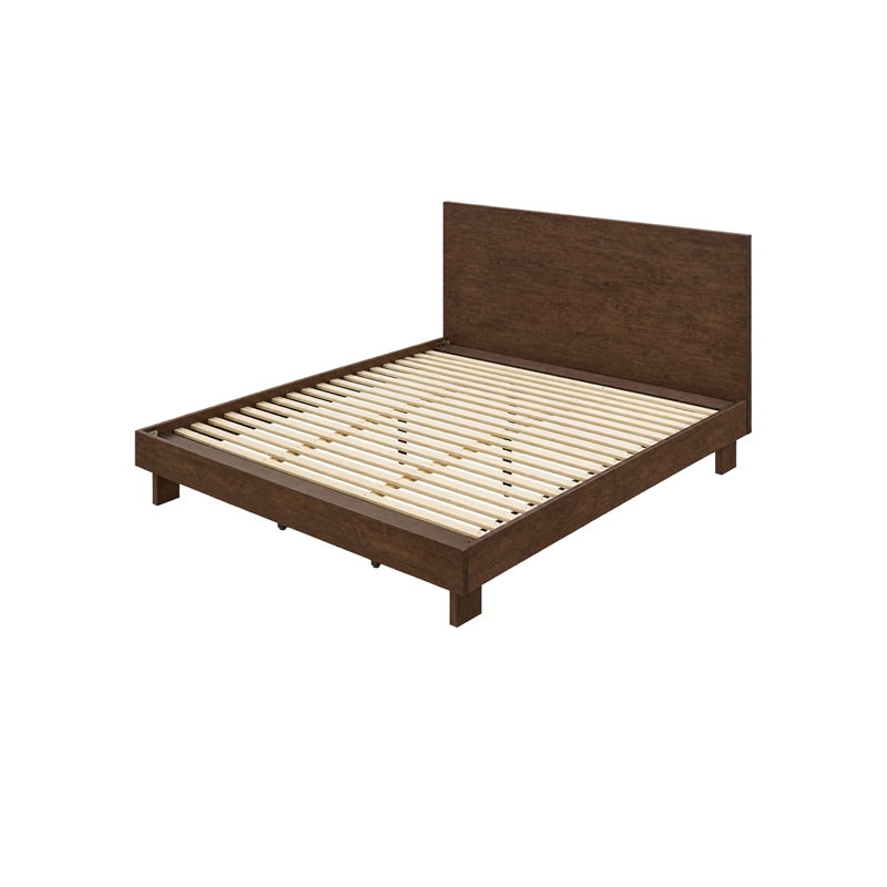 King Bedroom Set- Brown- 2 Piece Set with Nightstand