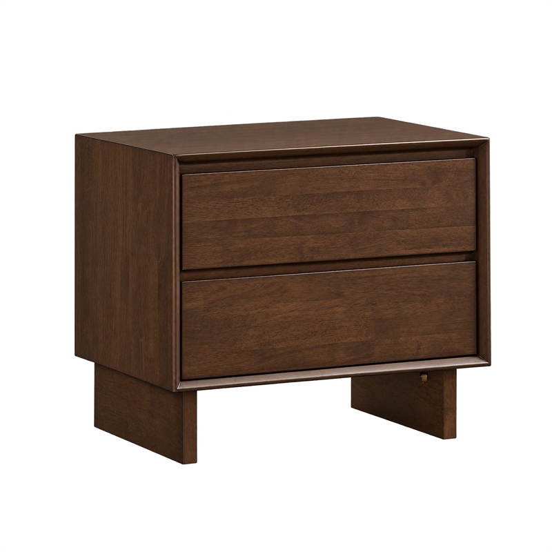 King Bedroom Set- Brown- 2 Piece Set with Nightstand