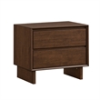 King Bedroom Set- Brown- 2 Piece Set with Nightstand