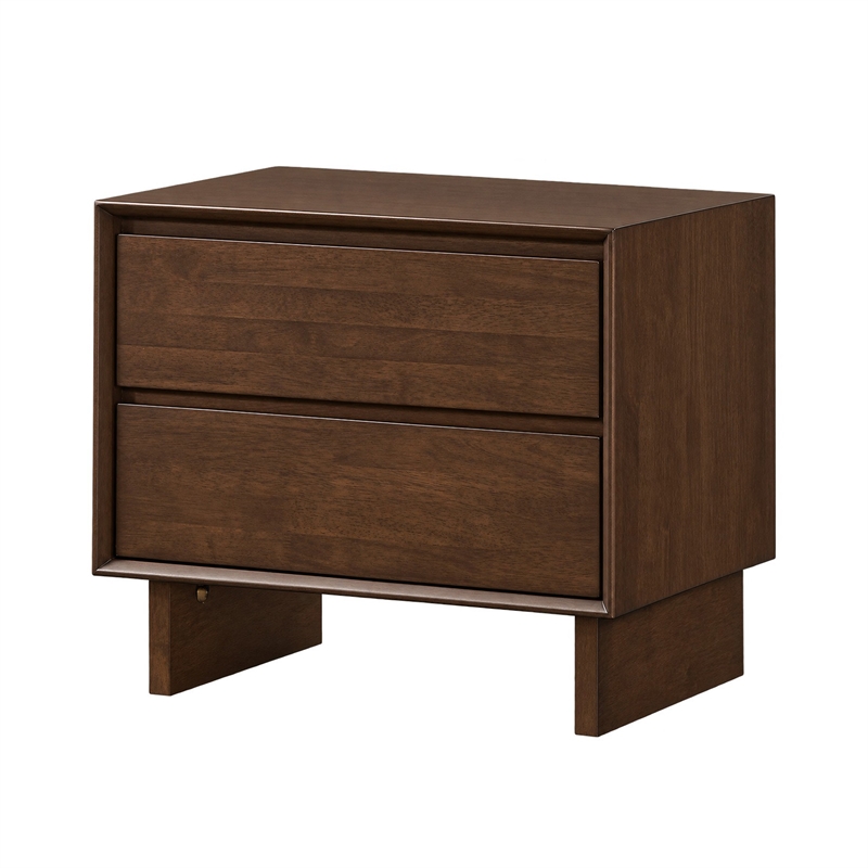 King Bedroom Set- Brown- 2 Piece Set with Nightstand